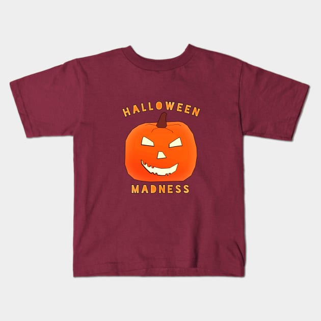 evil pumpkin Kids T-Shirt by Cybertrunk